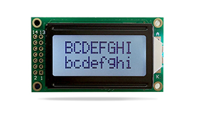字符型液晶JXD0802A FSTN 白光黑字 字符型液晶JXD0802A FSTN 白光黑字